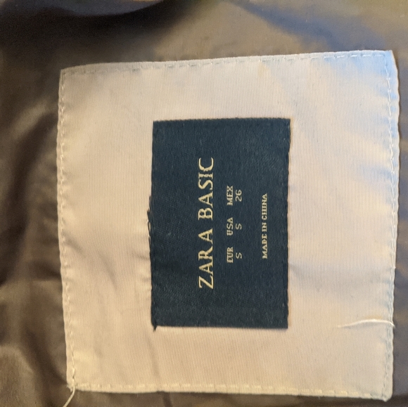 Zara Tan Puffer with Faux Fur Neck - Picture 6 of 7